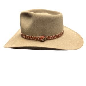 Akubra Snowy River Pure Fur Felt Hat Size 56 Outback Trading Australia